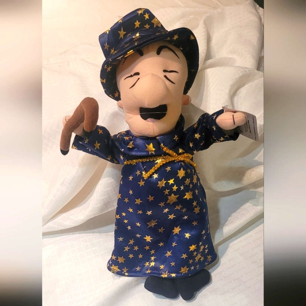 NWT Vintage 2002 Mr Magoo Wizard Cartoon Plush Doll 16 Inch by Toy Works